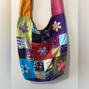 Original‎ Collections Colorful Patchwork Hobo Shoulder Bag Floral Boho Colorful